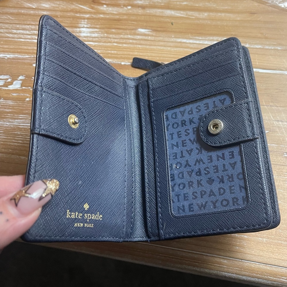 Navy Kate Spade Wallet - Picture 3 of 4